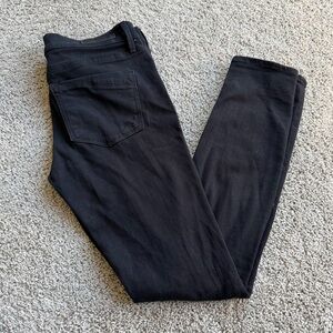 Express Black Distressed Mid Rise Skinny Jean Size 6